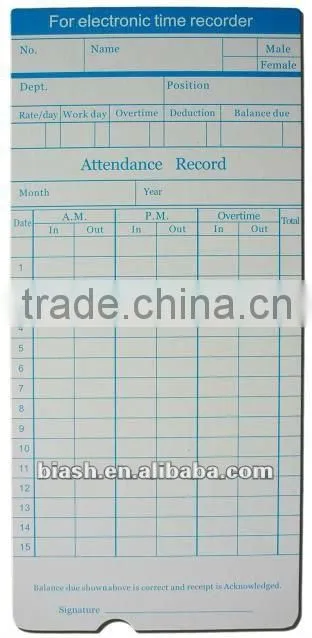 time card