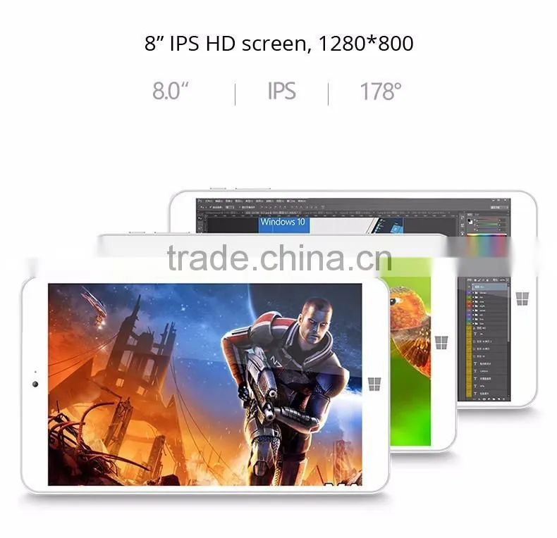 Original 8.0 inch IPS Onda V820w CH Windows 10 Android 5.1 IntelZ8300 Quad core 64bit 2GB/32GB Windows10 Tablet PC OTG 1280*800