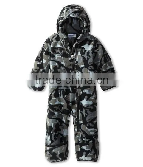 Kids Clothes Baby Boys Warm Winter Polar Fleece Romper For Wholesale