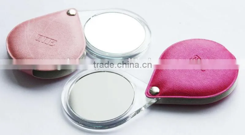 2015 newly crown embossed cheap pocket mirror for wholesale,ME301-E