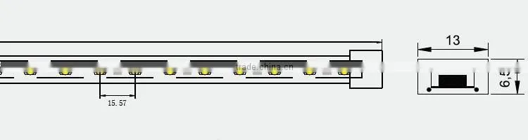 High quality 8.2W/M AC220V SMD5050 IP67 60LED/M 720LM/M Flexible Led Strip light