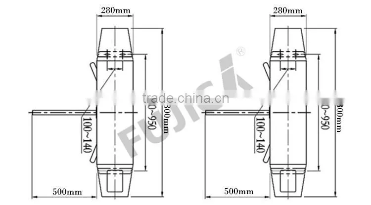 HOT!! SS304 three arm drop turnstiles for card swipe door entry systems
