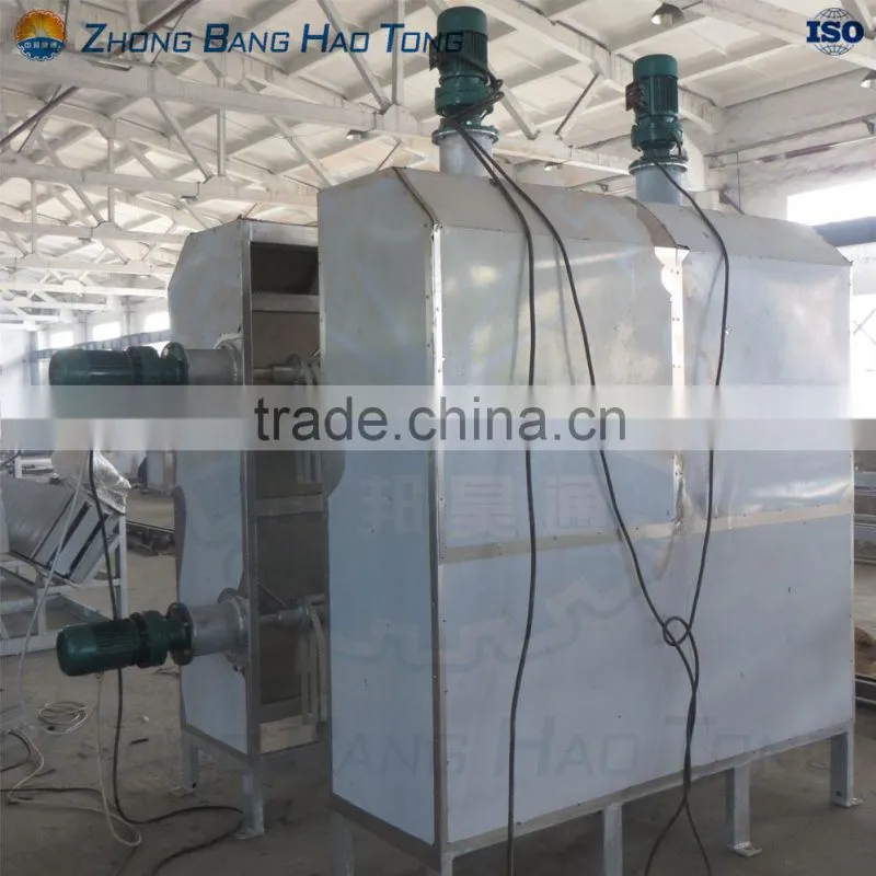 pig dehairing machine with spiral working beaters for pig abattoir plant