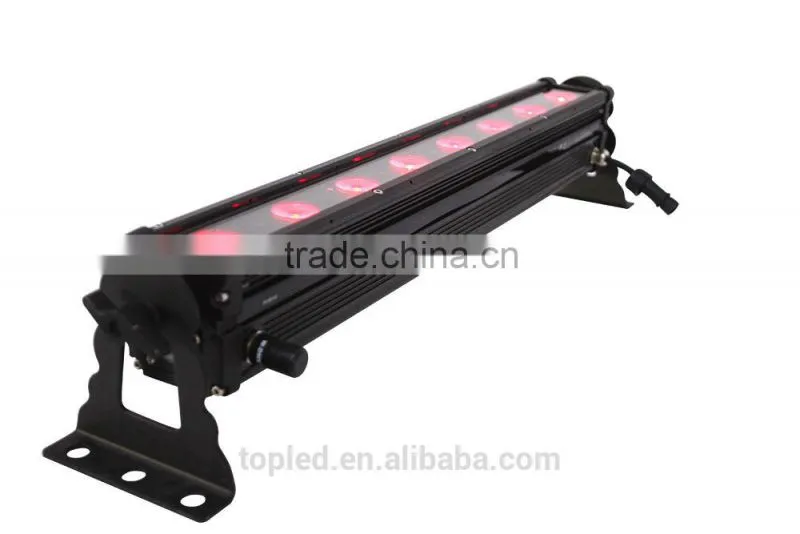 Multi Color RGB Batter Powered Outdoor IP65 8x3W LED Light Bar