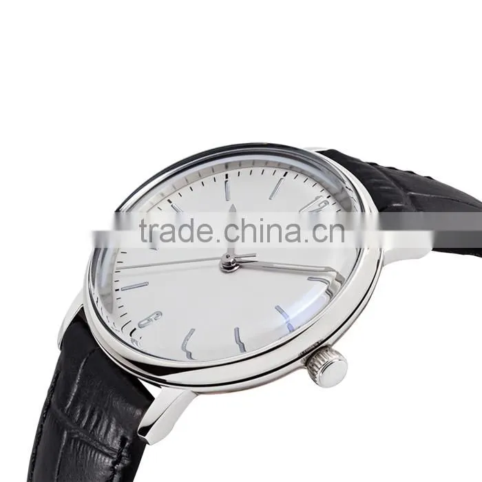 promotion Stainless case miyota japan movement men leather russian watch