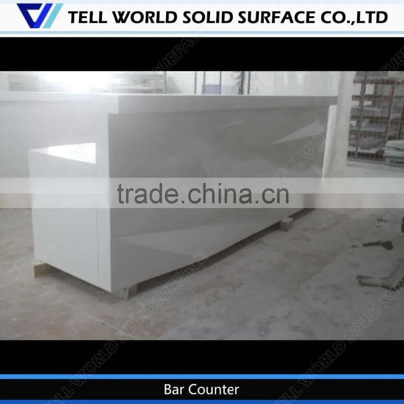 High-end reception desk/hotel reception desk/long straight front desk