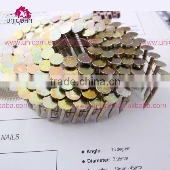 supply large head roofing coil nails