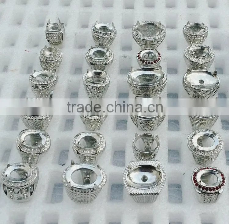OEM projects 2015 Wholesale Indonesia rings hot sell gemstone titanium rings