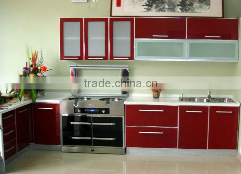 2016 Hot selling laminate kitchen cabinet wall unit and base unit with good price