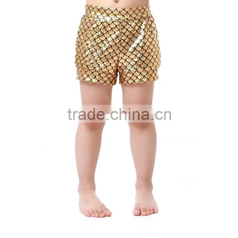 kids clothes Girls Mermadi set Gold Mermaid short set