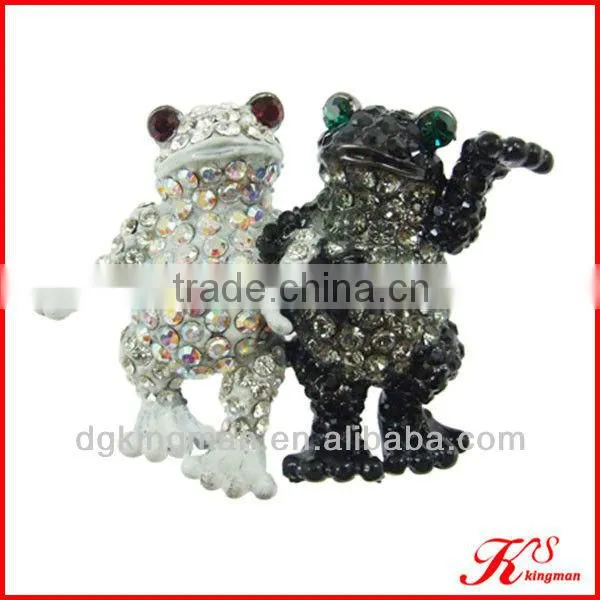 Rhinestones Frog Fashion Brooch For Dress