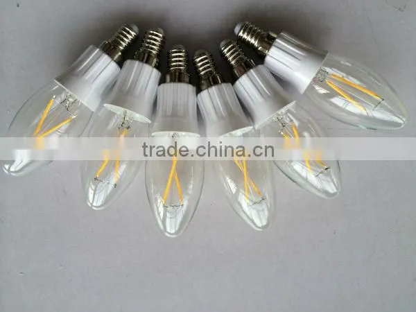 360degree COB 2w Filament bulb E14 base