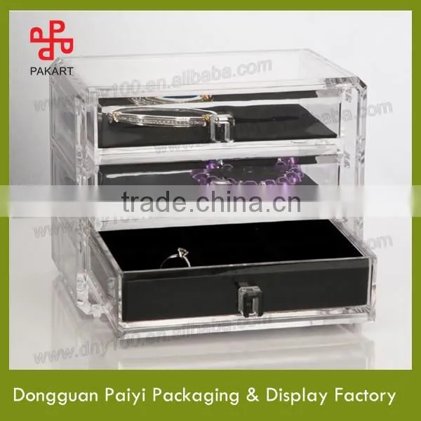 Transparent acrylic box for luxury jewelry