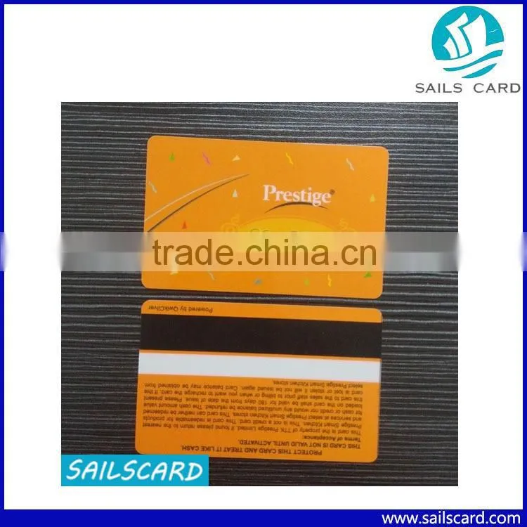 printing on two sides of Plastic VIP card CR80 size 0.76mm thickness