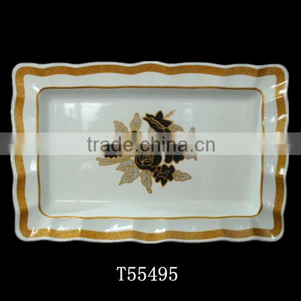 Melamine rectangular tray