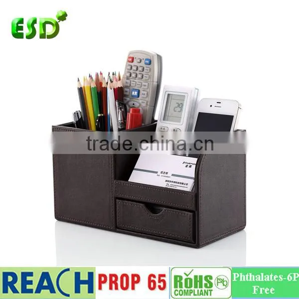 Desk Stationery Organizer Storage Box Pen/Pencil ,Cell phone, Business Name Cards Remote Control Holder