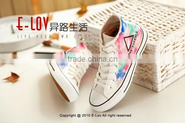 NO.Z108C Customized Fashional wholesale comfortable fancy stylish new design canvas high top sneakers shoes 2016