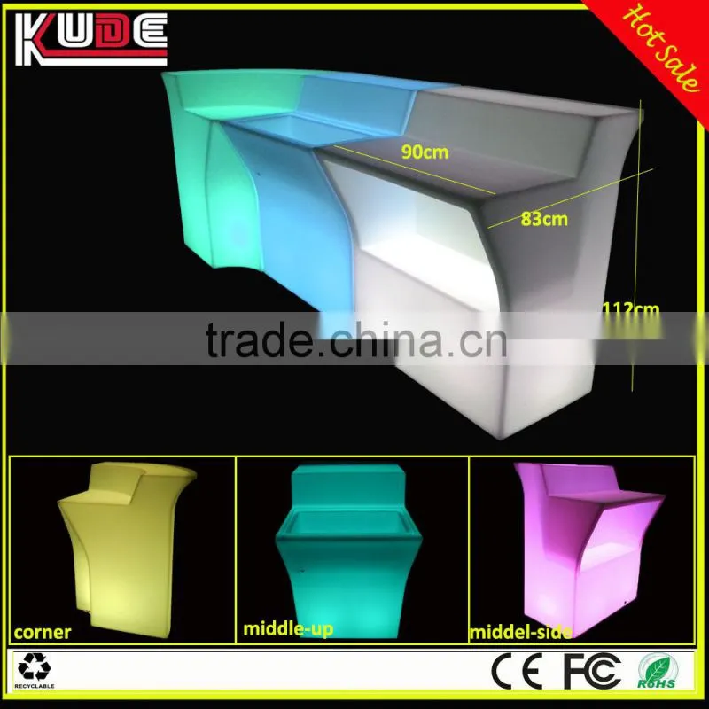 led fashion light bar counter,led bar table, illuminated led bar counter