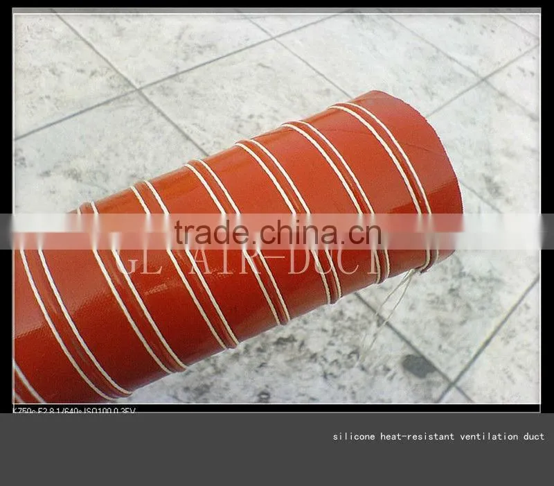Red silicone high temperature air duct