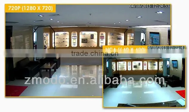Zmodo 4CH POE NVR Outdoor 720P IP Camera Kit