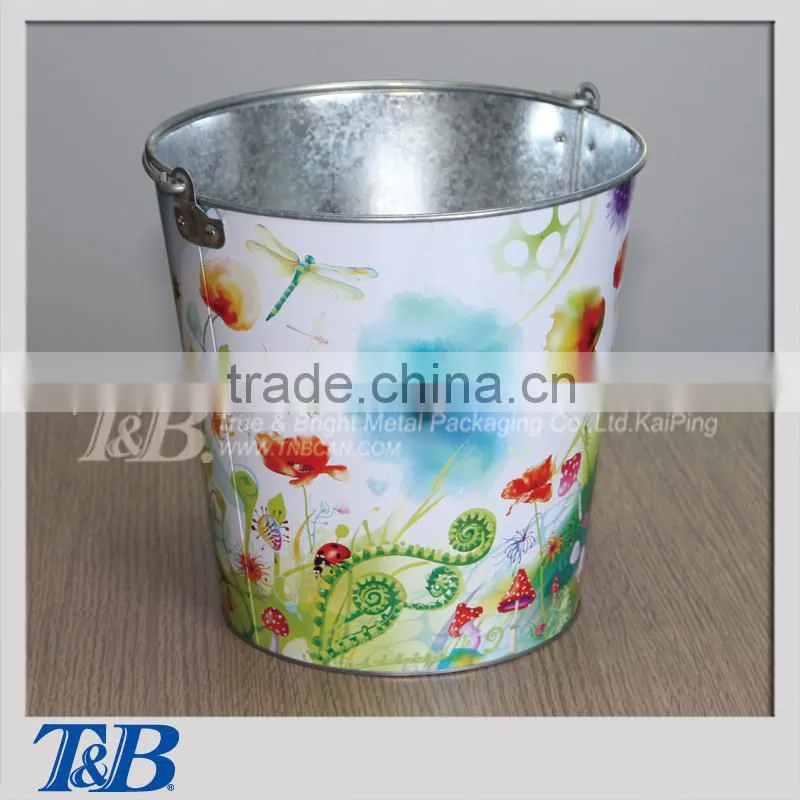Hot selling full colour gardening pail