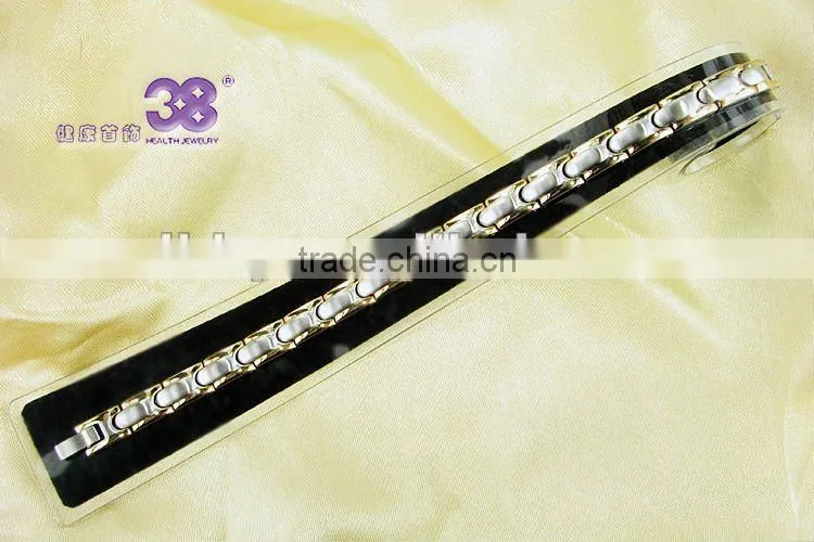 Magnet ball gold filled bangles +fashionable steel bangle
