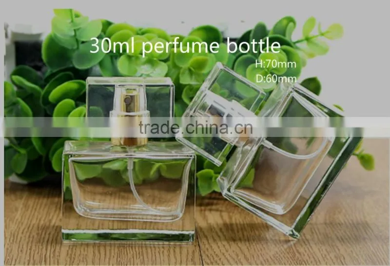 wholesale 2016 new design fancy customize empty 30ml glass perfume bottle