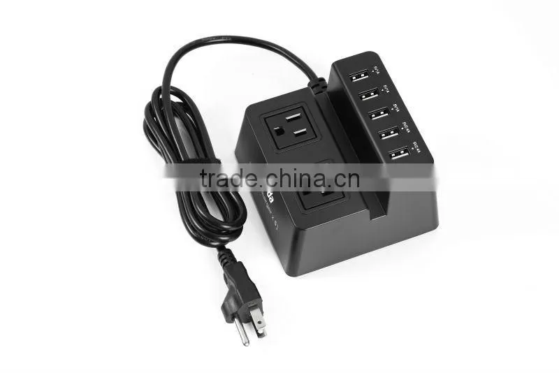 Wholesale 8 outlet electrical power strip with 5 USB HUB