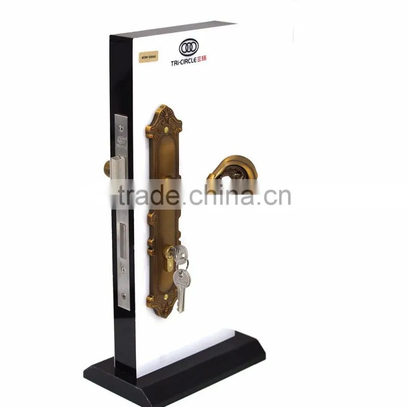 High quality TRI-CIRCLE European style door lock types,European door handle lock,door lock type