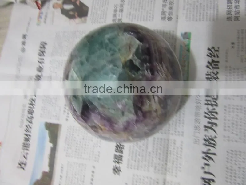 Promoted Customed hone decor natural fluorite crystal ball