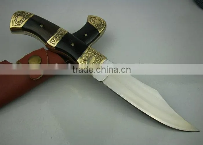 OEM Hunting Knife with Ebony/Brass Handle