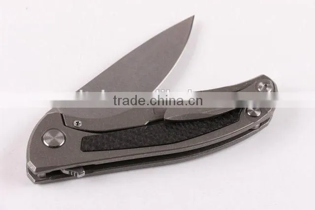 OEM carbon handle folding knife with D2 blades