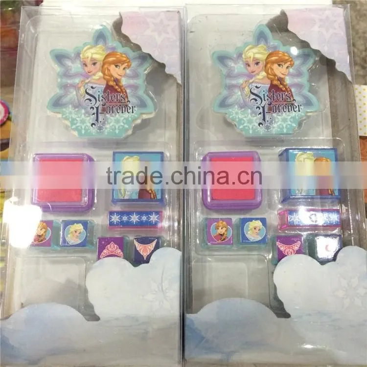 kids toy stamp set with ink pad