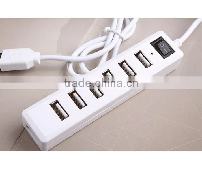 7 Port USB 2.0 hub High Speed USB Powered Hub Adapter For Desktop PC Laptop Mac Book