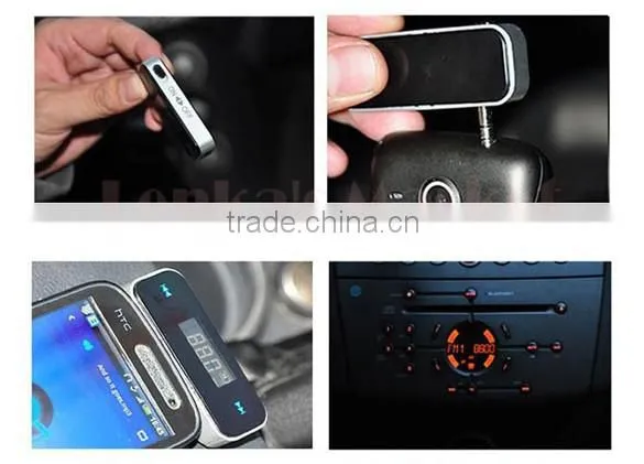 New Electronic Car MP3 Player 3.5mm In-car FM Transmitter For iPhone /iPod Touch/ipad Mini Wireless Transmitter