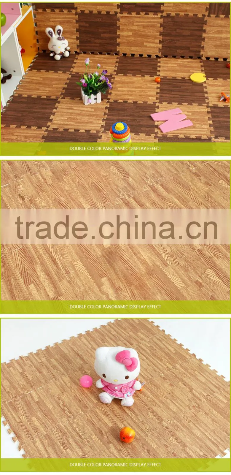 hardwood floor eva foam jigsaw/puzzle wall tile
