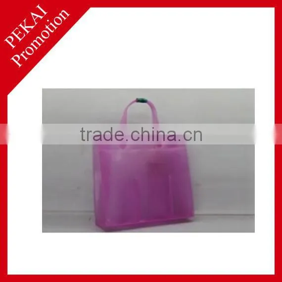 Various colors and shapes plastic bag with pockets