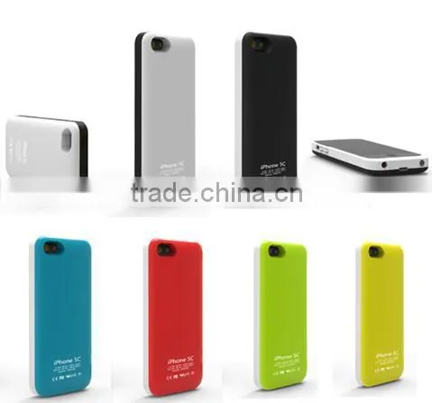 for iPhone 5C Support ios 7 system 2800mAh Backup Battery Charger Case Power