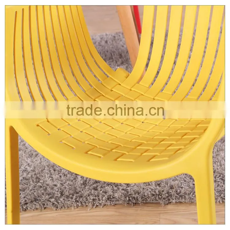 Plastic dining chair with armrests for sale