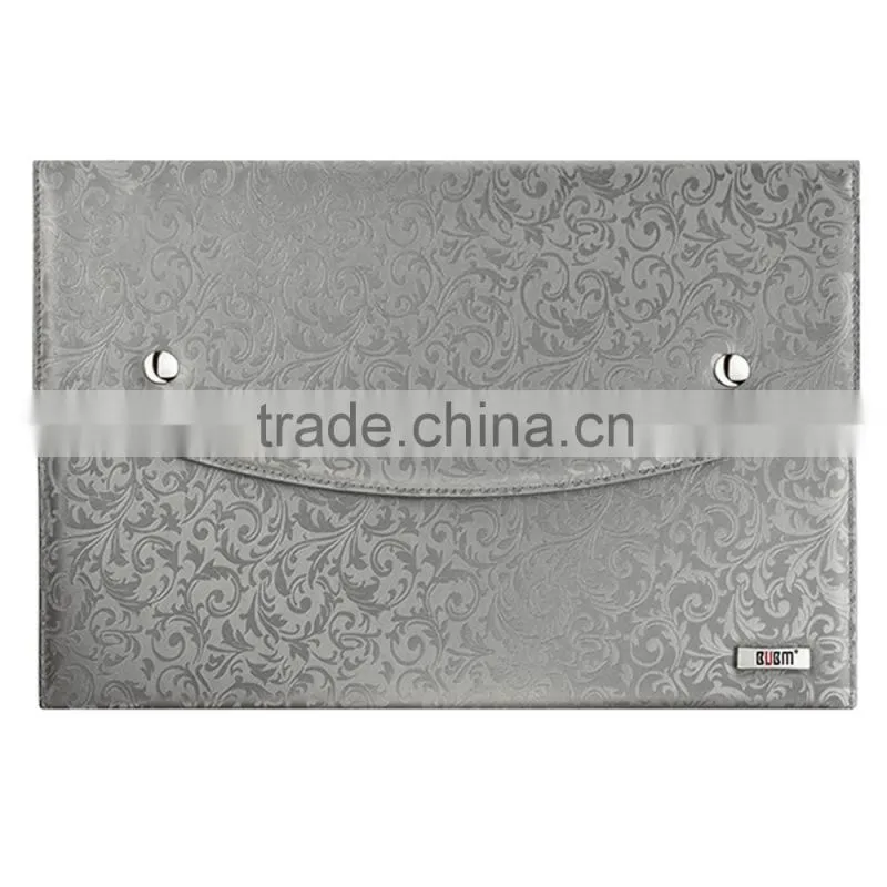 2015 fashion cheap pu leather notebook laptop bag with tablet case
