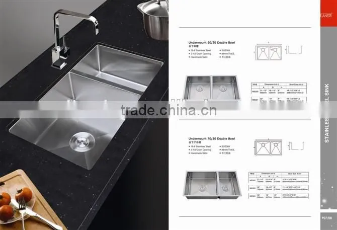 Professional Custom Stainless Steel Kitchen Sink by Handmade
