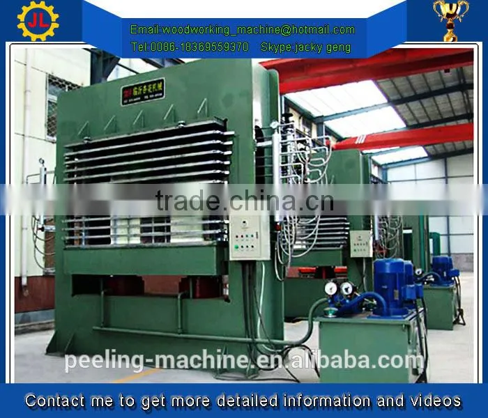 short cycle melamine plywood hot press machine