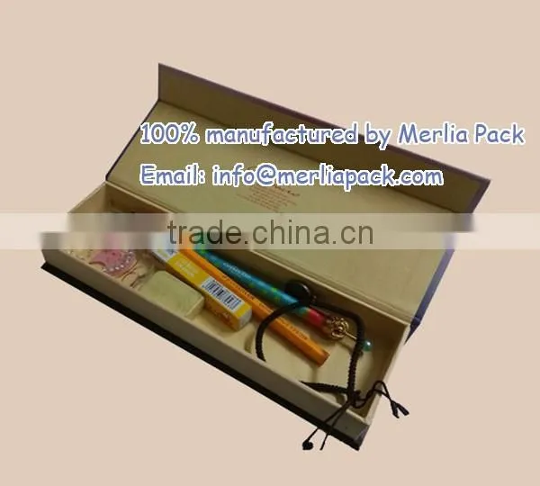 2016 Popular Stationery Paper Box Single Layer Pencil Cardboard Square Box