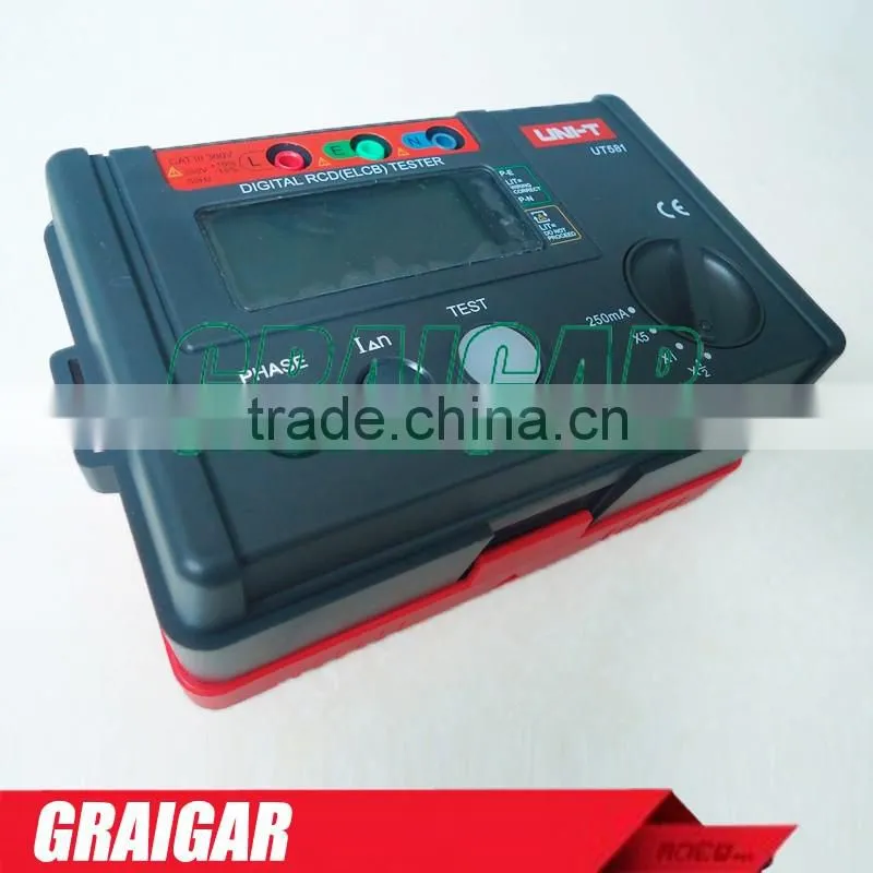 Uni-t leakage protection switch tester UT581 RCD measurement Leakage Circuit Breaker AUTO RAMP function