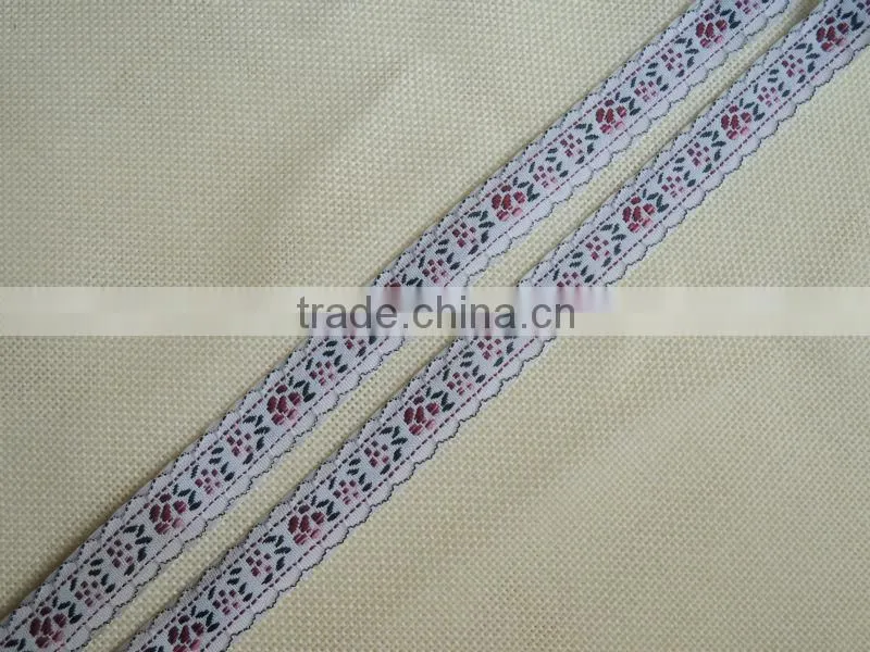3/8" elegant embroidery ribbon for garment accessory