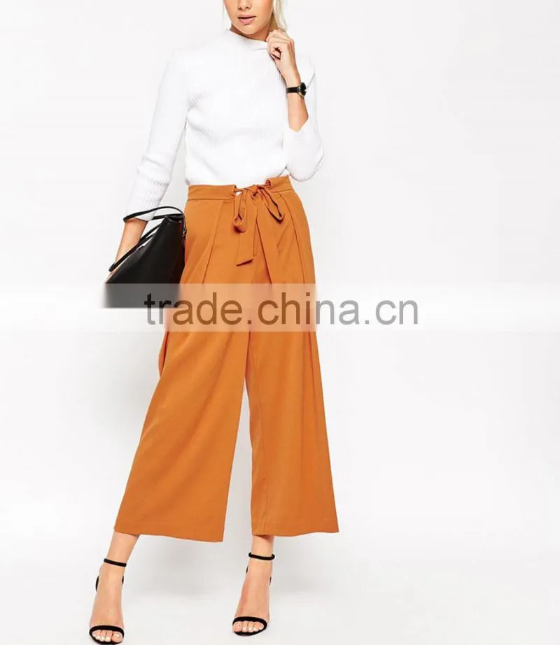 European organge custom loose style office lady pants