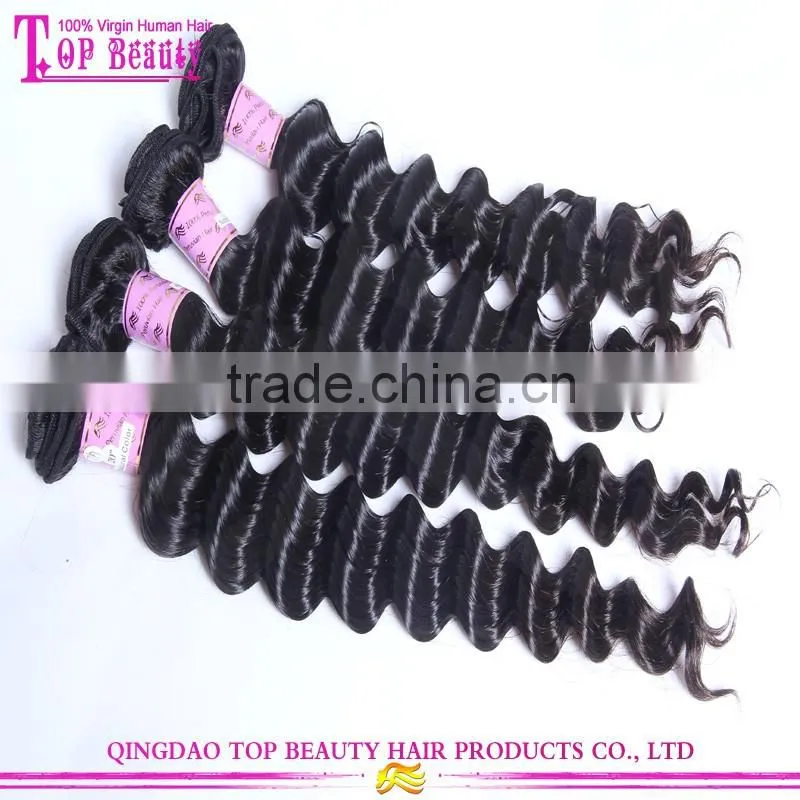 2016 Fashion Style Factory Price 10a brazilian virgin hair deep wave