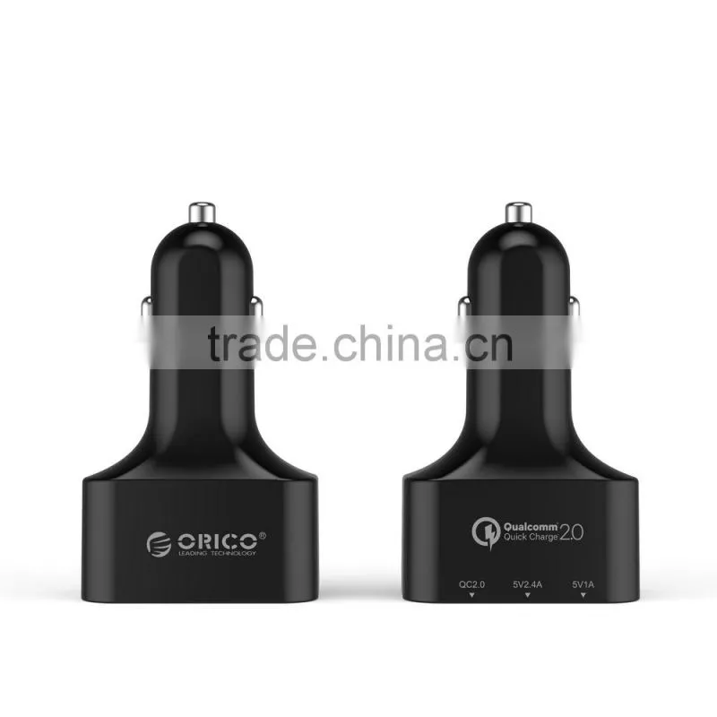 Orico factory price top quality CE FCC ROHS QC2.0 car charger with 3ports
