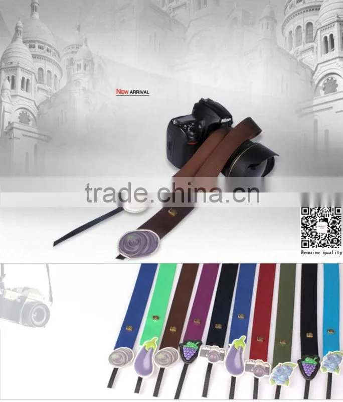 Factory supply LYNCA LM series fashion colorful camera shoulder strap with lens coffea pattern