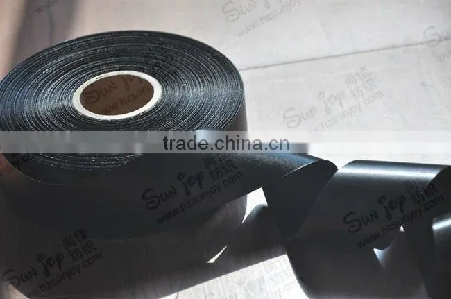 25mm black satin ribbon labels